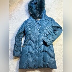 Fox Fur trim Duck Down Flash GEO Parka Puffer